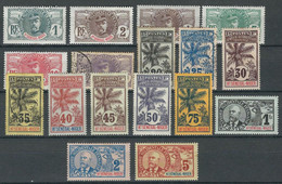 HAUT SENEGAL & NIGER N° 1 à 17 * (3 Valeurs Obl.) - Unused Stamps