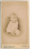 CDV - Portrait D'un Bébé - Enfant - Photographe Petit Renaud Nantes - Photographie Ancienne - Anonymous Persons