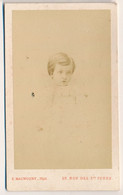 CDV - Portrait D'une Fillette - Enfant Fille - Photographe Maunoury Paris - Photographie Ancienne - Anonymous Persons