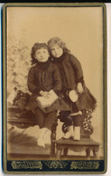 CDV - Portrait De Deux Fillettes Soeurs - Enfant Fille - Photographe Malivert Limoges - Photographie Ancienne - Anonymous Persons