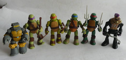 FIGURINE TORTUES NINJA - TEENAGE NINJA TURTLES MUTANT -  LOT 6 FIGURINES VIACOM DONT BEBOP & METALHEAD - Las Tortugas Ninjas