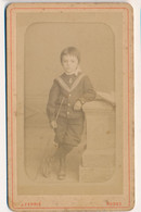 CDV - Portrait D'un Garçon En Marin - Enfant - Photographe Ferrié Rodez - Photographie Ancienne - Anonymous Persons