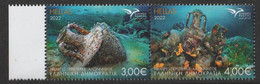 Greece 2022 EUROMED - "Maritime Archaeology Of The Mediterranean" Set MNH - Nuovi