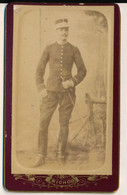 CDV - Portrait D'un Militaire Officier Cavalerie à Identifier - Photographe Richou Etampes - Photographie Ancienne - War, Military