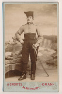 CDV - Portrait D'un Chasseur D'Afrique Du 2° Régiment - Photographe SPORTES Oran Algérie - Photographie Ancienne - War, Military