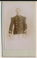 CDV - Portrait D'un Militaire Musicien à Identifier - Photographe Jacomin Toulon - Photographie Ancienne - War, Military