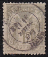 France   .    Y&T   .   72      .     O      .   Oblitéré - 1876-1878 Sage (Tipo I)