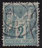 France   .    Y&T   .   74      .     O      .   Oblitéré - 1876-1898 Sage (Type II)