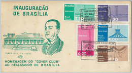 69192 - BRAZIL - POSTAL HISTORY - RHM C449 + A93/96 On (FDC ?) COVER 1960 - Altri & Non Classificati