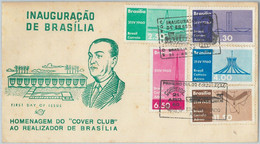 69192 - BRAZIL - POSTAL HISTORY - RHM C449 + A93/96 On (FDC ?) COVER 1960 - Autres & Non Classés