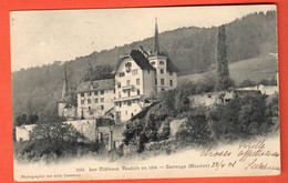 ZSD-10  Les Châteaux Vaudois  Carrouge Près De Moudon  Circulé Vers Bradford En 1906 - Carrouge 