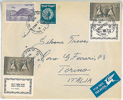 27054 - ISRAEL- POSTAL HISTORY : AIRMAIL COVER To ITALY 1955- WINE - Other & Unclassified