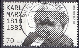 GERMANY Bundes 3384,used,falc Hinged - Karl Marx