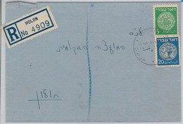 49049 - ISRAEL  -POSTAL HISTORY COVER: Internal REGISTERED MAIL 1948 - HOLON - Andere & Zonder Classificatie