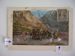 CHILE - POST CARD CORDILLERA POSADA SENT IN 1913 IN THE STATE - Chile