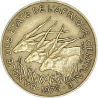 Monnaie, États De L'Afrique Centrale, 5 Francs, 1976 - República Centroafricana