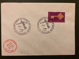 LETTRE TP EUROPA 0,30 OBL.31 AOUT 1968 31 TOULOUSE 42e CHAMPIONNAT DE FRANCE DE BOULES - Petanque