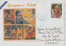 Polynésie Française N°708 SUR LETTRE  ILES SOUS LE VENT POUR LA FRANCE 22/?/2004 - Cartas & Documentos