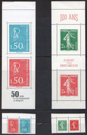 2021-22 - 1er Feuillet + Paire 2ème Feuillet Des DEUX CARNETS " Marianne De BEQUET 1971+SEMEUSE 1922 " NEUF - Unused Stamps