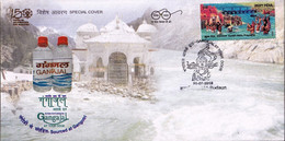 HINDUISM- LORD SHIVA- RIVER GANGA- GANGES WATER - SPECIAL COVER WITH PICTORIAL CANCELLATION- INDIA-2019-BX3-30 - Hindouisme