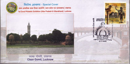 HINDUISM- GOMTI RIVER- CLEAN GOMTI- SPECIAL COVER WITH PICTORIAL CANCELLATION- INDIA-2016-BX3-30 - Hindoeïsme