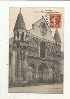 Cp, 86, POITIERS , Façade De L'église NOTRE DAME LA GRANDE,  Voyagée 1917 - Poitiers