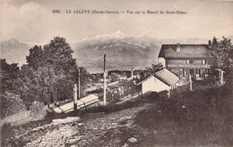 CPA - 74 - Le SALEVE - Vue Sur Le Massif Du Mont Blant - Hotel Buffet De La Gare - L FAURAZ Annemasse - Other & Unclassified