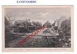 ZANDVOORDE-CARTE  Imprimee Allemande-Guerre 14-18-1 WK-BELGIQUE-BELGIEN-MILITARIA- - Zonnebeke