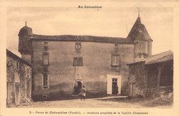 CPA - 85 - Ferme Du COLOMBIER - Ancienne Propriété De La Famille Clemenceau - Phototypie Jehly Poupin Mortagne - Autres & Non Classés