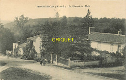 49 Montfaucon, La Place De La Motte, Moulin à Vent En Arrière ... - Montfaucon
