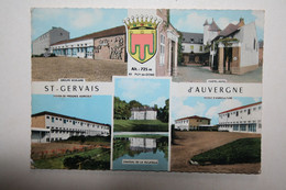 63 : ST Gervais D'Auvergne  ( Groupe Scolaire , Castel Hôtel , Foyer , Ecole  D'agriculture  , Château De La Vilatelle ) - Saint Gervais D'Auvergne