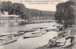 CPA - 94 - ALFORT - Vue Sur La Baignade Se St Maurice Et L'île De Charentonneau - Canoe - Barque - Malcuit PARIS - Maisons Alfort