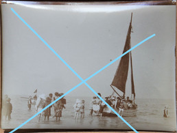 Photox9 Bateau De Pêche Boot Visser Pêcheur Nieuwpoort Blankenberge Kust Circa 1900-50 - Barcos
