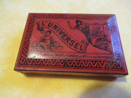 Boite Métallique Ancienne/L'UNIVERSEL/Boite De Tampon Encreur/ Vers 1920-1950           BFPP231 - Boxes