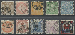 Japon - Japan Télégraphe 1885 Y&T N°TT1 à 10 - Michel N°TM(?) (o) - Sujets Divers - Telegraafzegels