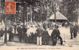 CPA - 94 - Bois De Vincennes - Le Jeu De Boules - F Fleury - Pétanque - Animée - Vincennes