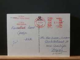 A14/661 CP TURC   POUR LA BELG. 1989 - Lettres & Documents