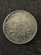2 FRANCS 1904 ARGENT SEMEUSE / FRANCE SILVER - 2 Francs