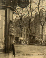 Quimper * Débit De Tabac Tabacs TABAC Antiquités , La Préfecture Vue De La Rue St François * Automobile Ancienne - Quimper