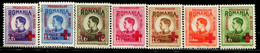 AY0668 Romania 1946 King STAMPED Red Cross 7V - Autres & Non Classés
