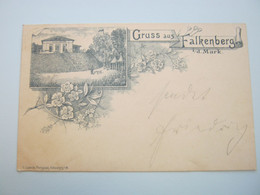 Falkenberg (Mark) , Vorläufer ,     Schöne Karte  Um 1897 - Falkenberg (Mark)