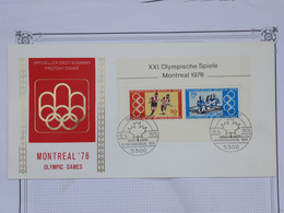 BG23 GERMANY  BELLE LETTRE FDC   1976 JEUX OLYMPIQUES MONTREAL   +AFFRANCH. PLAISANT - FDC: Enveloppes