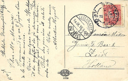 2425PR/ Sweden PC From Stockholm  1916 > POW Camp De Zeist Arrival Cancellation Legerplaats Zeist - Kriegsgefangenschaft