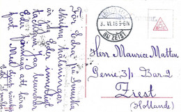 2426PR/ Sweden PC From Stockholm  1916 > POW Camp De Zeist Arrival Cancellation Legerplaats Zeist Militaire Censuur - Prisoners