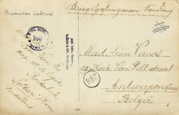 2429PR/ PC Soltau PDG-POW 1918 Geprüft + Censor > Belgium Antwerpen - Prisoners