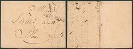 Précurseur - LAC Datée De Hodimont (Juillet 1820) + Obl Linéaire Noire VERVIERS (type 5t) > Mons - 1815-1830 (Hollandse Tijd)