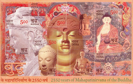 INDIA 2007 2550 YEARS OF MAHAPARINIRVANA OF THE BUDDHA Miniature Sheet/SS MNH, P.O Fresh & Fine - Autres & Non Classés