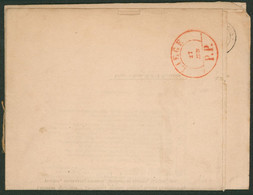 Précurseur - Imprimé De Mode (Choix De Dahlias, 1845) + Cachet Imprimé "Liège / PP" > Wachtebeke - 1830-1849 (Onafhankelijk België)