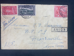 Lettre Colonies Par Avion De Elisabethville ( CONGO Belge) Vers Brazzaville 04/10/1930 Moyen Congo France - Cartas & Documentos
