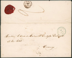 Précurseur - Imprimé De Mariage (La Hulpe 1848, Comte Victor) + Cachet Imprimé "Bruxelles / PP" > Tournay / Taxe. - 1830-1849 (Belgique Indépendante)